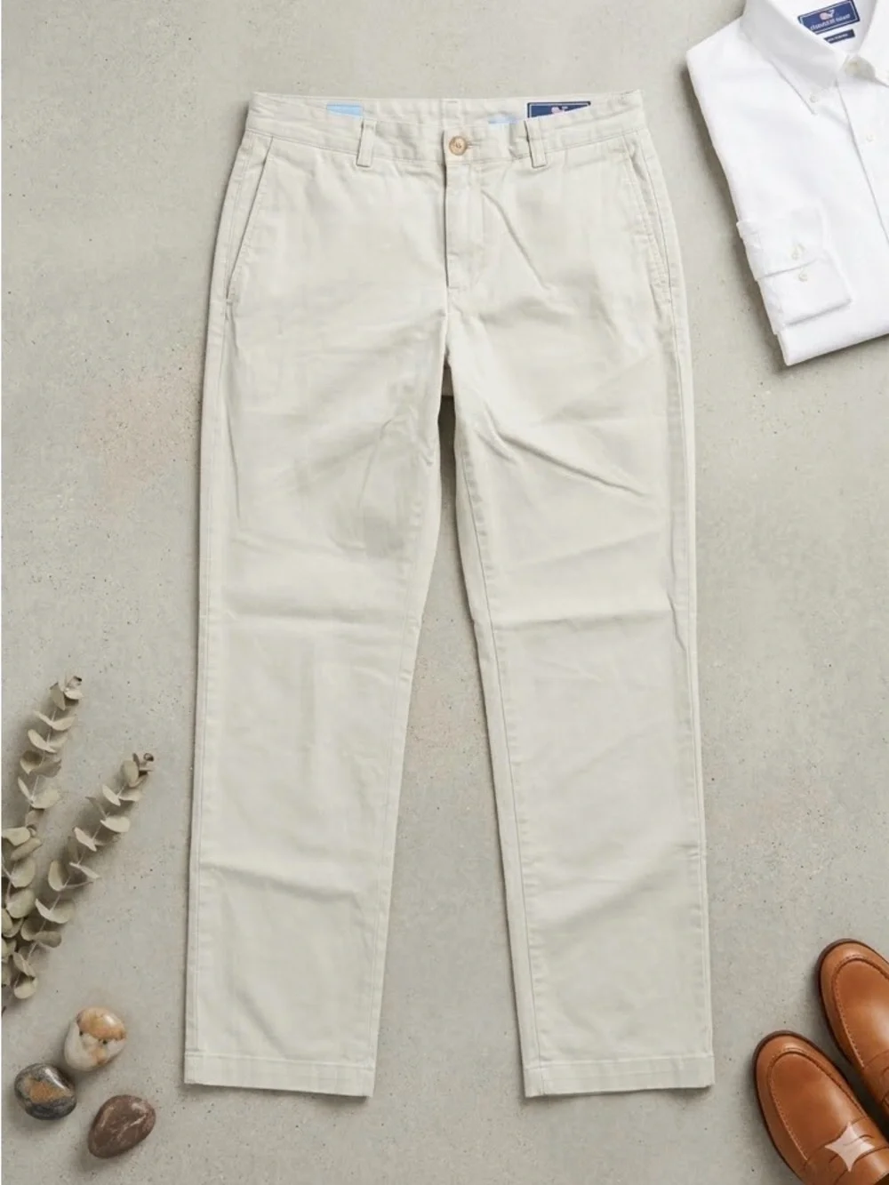 Vineyard Vines Men's Chinos in Light Cream